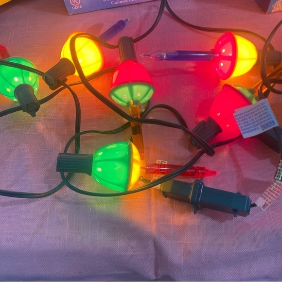 Vintage Sienna Bubble lights 21 plus replacements Christmas 3 strands - Picture 3 of 6